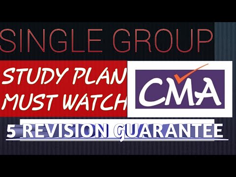 Cma Inter Study Plan For Single Group