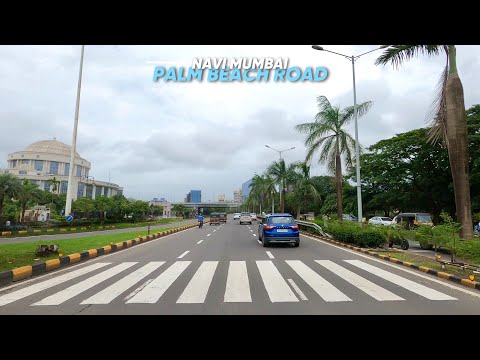 4K Drive on Navi Mumbai’s Millionaires Row - Palm Beach Rd