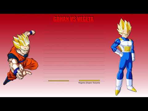 Gohan Vs Vegeta   Tournament Of Power