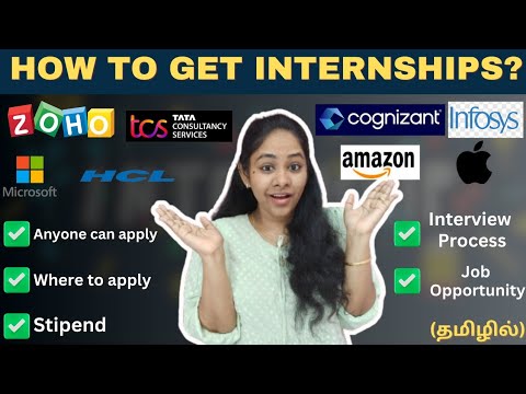 How to get INTERNSHIPS😱 in Tamil💯🚀 | Internships 2024🔥 | ZOHO | TCS | CTS | Infosys | Wipro