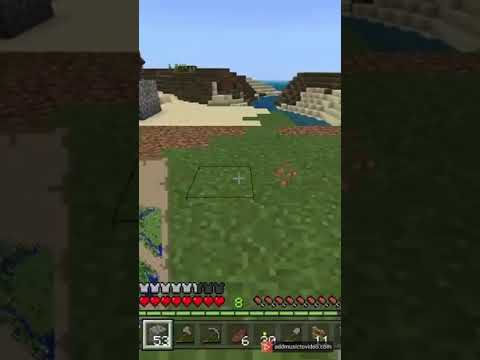 Day 4 building a wall to protect my village in #Minecraft #shorts #short #viral