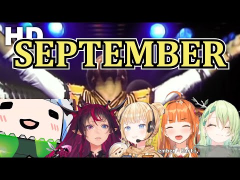 [Hololive Karaoke Mashup] September - Earth, Wind & Fire by Coco, Gura, Ame, IRyS, and Fauna