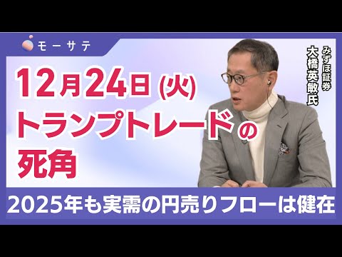 【12月24日(火)NY市場】トランプトレードの死角／2025年も実需の円売りフローは健在／25年も“1月一括投資”有利か?「Newsモーニングサテライト（モーサテ）」