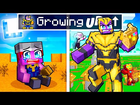 Growing Up as THANOS in Minecraft!