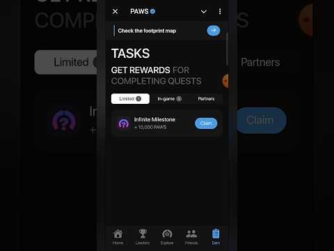 PAWS new task | Infinite Milestone | #paws #newtask #available #infinite #milestone #howto #claim
