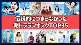 つまらなかった朝ドラランキングTOP35！面白くなかった連続テレビ小説一覧！