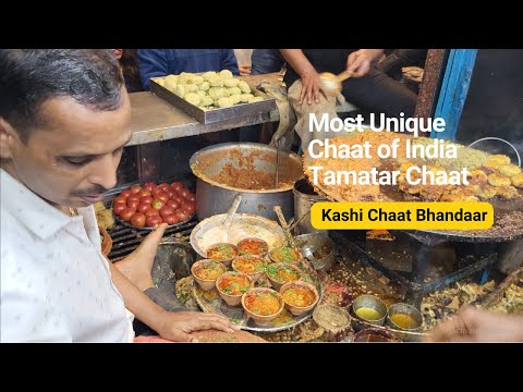 India ki sabsi anokhi swaadisht chaat Tamatar chaat |Kashi Chaat Bhandar Varanasi