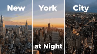 Walking in New York City at Night (4K Virtual Tour)