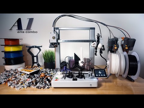 Bambu Lab A1 Combo - AMS 3D Printer - Unbox & Setup