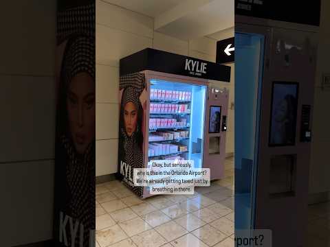 Why is Kylie Jenner at the Orlando Airport? #travel #explore #makeup #wtf #orlando #airport