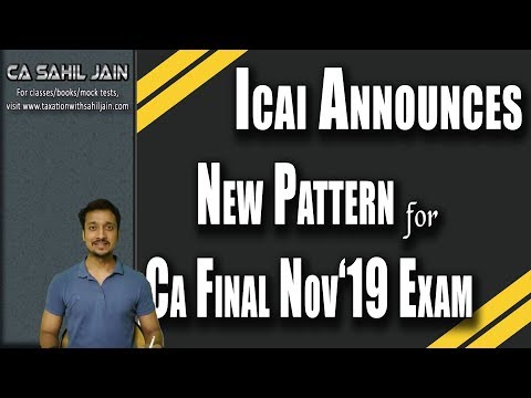 ICAI's Announcement For Nov'19 Exams | Elective Papers Become Easier To Clear