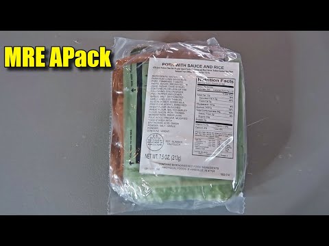 Disaster Relief APack MRE Given in NC Tase Test