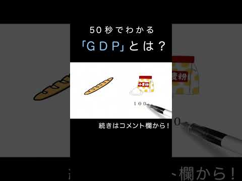 50秒でわかる「GDP」とは？（経済学入門）　#shorts