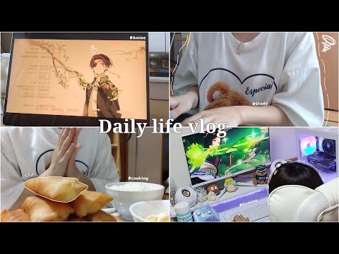 【vlog】全休を謳歌したい！映え度ゼロだけど充実した大学生の休日 / 勉強 / 自炊 / ゲーム