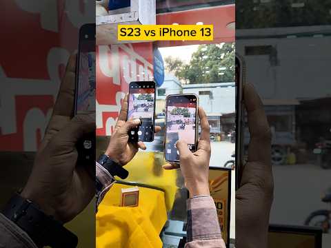 iPhone 13 vs Samsung s23 camera test | Vivek Telecom #shorts