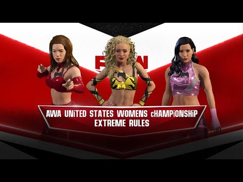 AWA Monday Night dawn: Savannah vs DMD vs Heather. United states championship match