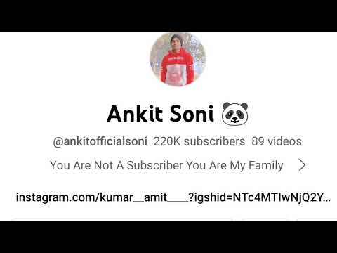 Ankit Soni 🐼 Live Stream