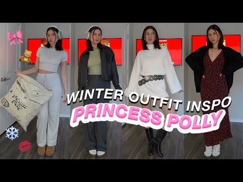 WINTER OUTFIT INSPO 2023 🎀🧸❄️| Princess Polly Try-on Haul + discount code