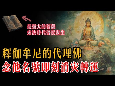 釋伽牟尼佛欽點的代理人 末法時代最強菩薩 據說只要念誦他的名號就可轉運消災