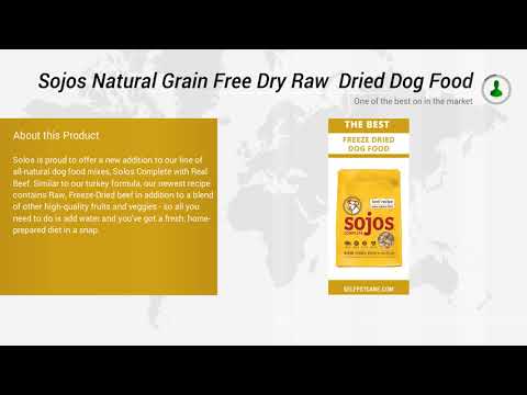 Sojos Complete Natural Grain Free Dry Raw Freeze Dried Dog Food Mix