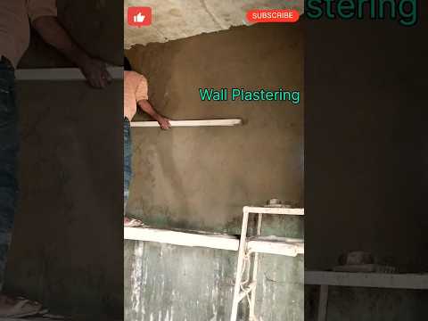 Wall Plastering #wall #plasteringwork  #houseconstruction #viral shorts #ytshorts