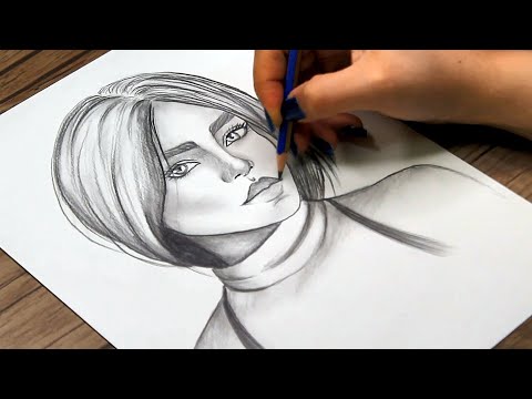 How to Draw a Girl Face Step by Step | Pencil Drawing for Beginners