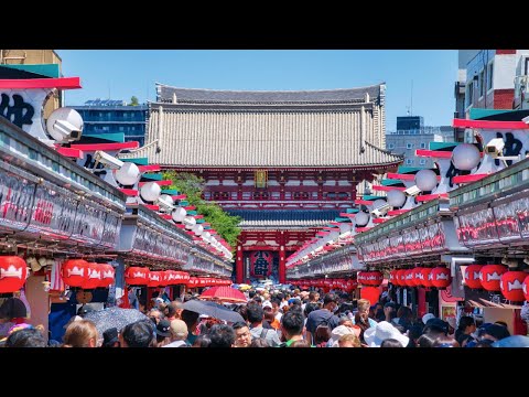 Trip to Asakusa | Visiting Senso-ji Temple and eating around | Japan Travel | ASMR