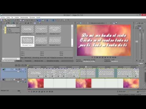 Cómo hacer un video de musica con letra | Sony Vegas Pro 12