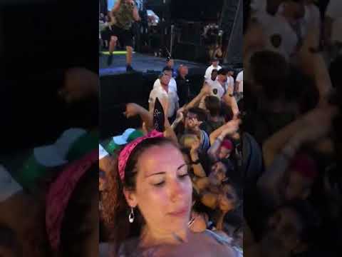 Crowd Surfing during 3OH!3’s Live performance at the last Warped Tour