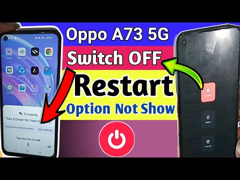 Oppo A73 5g power off Restart option not show // power button setting