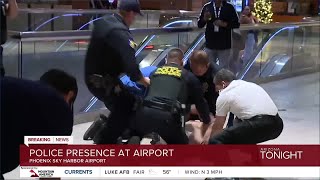 Police presence at Sky Harbor International Airport after reports of shooting