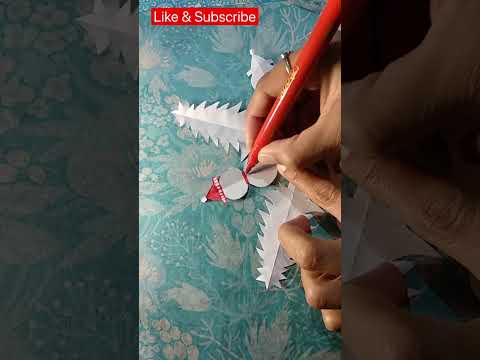 Amazing Paper Cutting for Christmas | Christmas Paper Craft | #christmas #shorts