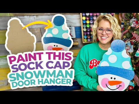 🎨❄️ Let’s Paint a Sock Cap Snowman! ⛄️