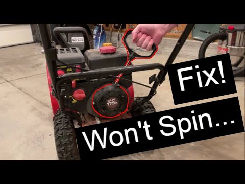 Locked Snowblower Pullcord Diagnosis and Fix