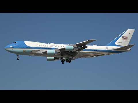 Air Force One lands at Chicago O'Hare Airport (ORD)