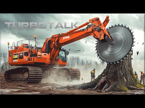 Extreme Logging Trucks | Extreme Dangerous Fastest Big Chainsaw Cutting Tree Machines #7