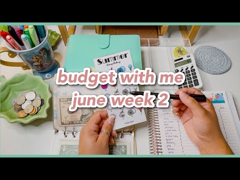 budget with me | june week 2 | $100 low income sinking funds budget | savings challenge progress