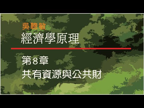 經濟學_吳聰敏_第8章_共有資源與公共財