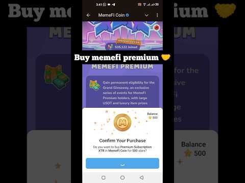 How tu buy Memefi premium free ? #airdrop #crypto #memefi