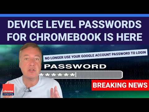 How to set a device level password for your Chromebook - ChromeOS