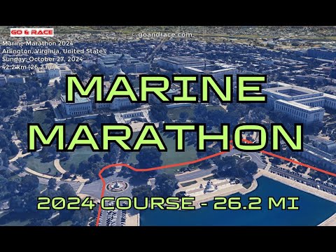 Marine Marathon 2024: fly over the marathon course! Video of the race path.