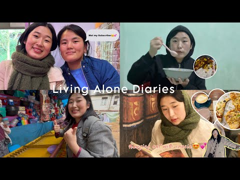 Living Alone Diaries | met my Subscriber, catching up w/ cousin, cooking dinner & fun time in mela.