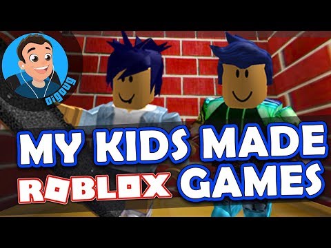 Wow my Kids Made Roblox Games!!