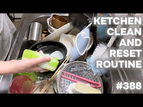 #388 キッチンリセットルーティーン/KITCHEN CLEAN AND RESET ROUTINE.