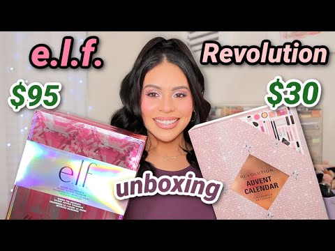 e.l.f. vs Makeup Revolution Advent Calendar 🤩 Which is better? *UNBOXING*