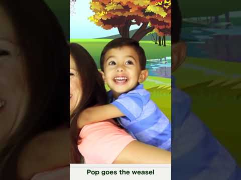 Pop goes the weasel Nursery Rhyme Song for Children  #short #shorts for kids by Patty Shukla 2