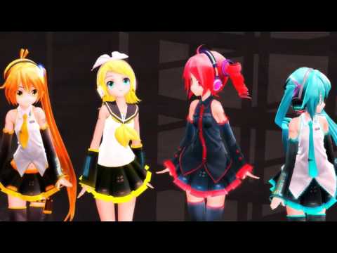 【MMD】Poker Face (Miku, Teto, Neru, Rin)【1080p・60fps】