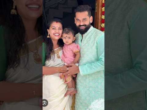 malayalam serial actor yuva krishna with family 👨‍👩‍👧👀♥️ #serialactor#yuvakrishna#family#shorts