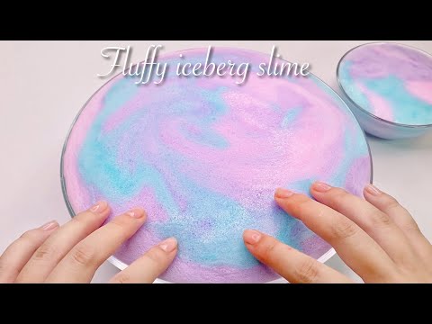 【ASMR】🍭ふわふわアイスバーグスライム🍭【音フェチ】Fluffy iceberg slime