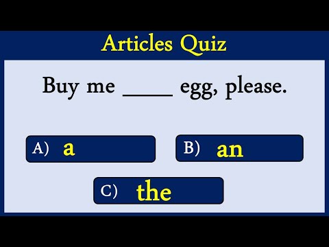 Articles Quiz 11: Know Your Articles. Can You Score 10/10?